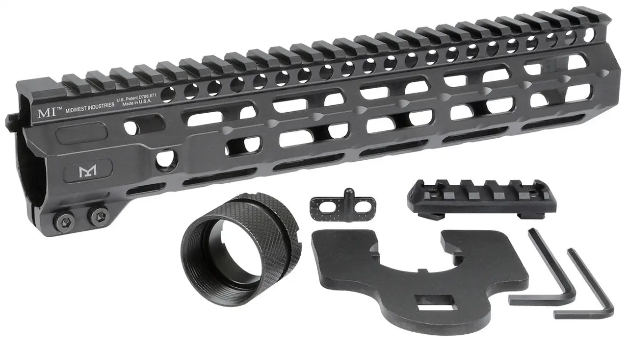 Combat Rail One Piece Free Float Handguard, M-LOK MIDWEST INDUSTRIES