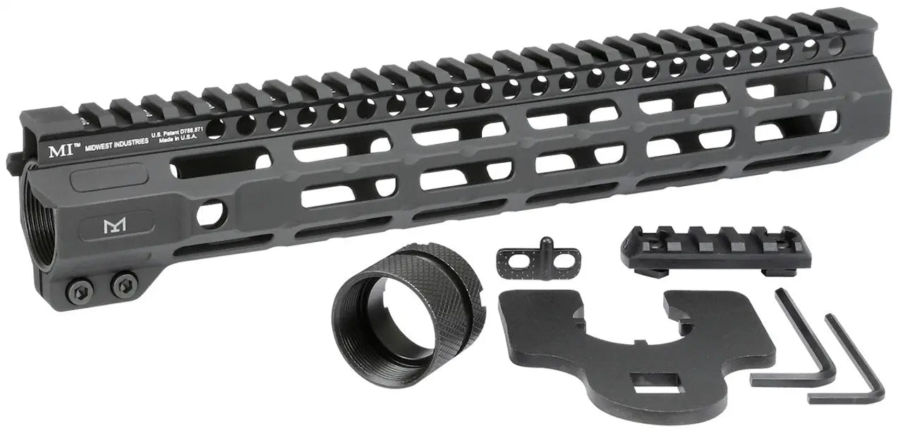 Combat Rail One Piece Free Float Handguard, M-LOK MIDWEST INDUSTRIES
