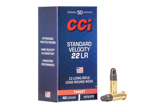 CCI Standard Velocity 40GR Lead-Rn 50Rd CCI