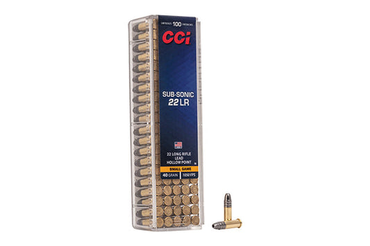 CCI Subsonic 40Gr Lead-Hp 100Rd CCI