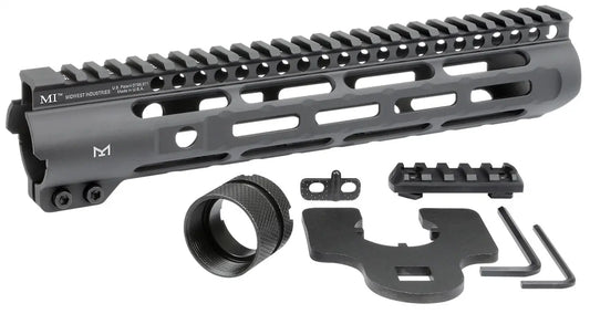 Slim Line One Piece Free Float Handguard, M-LOK MIDWEST INDUSTRIES