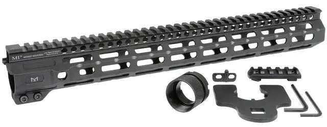 Combat Rail One Piece Free Float Handguard, M-LOK MIDWEST INDUSTRIES