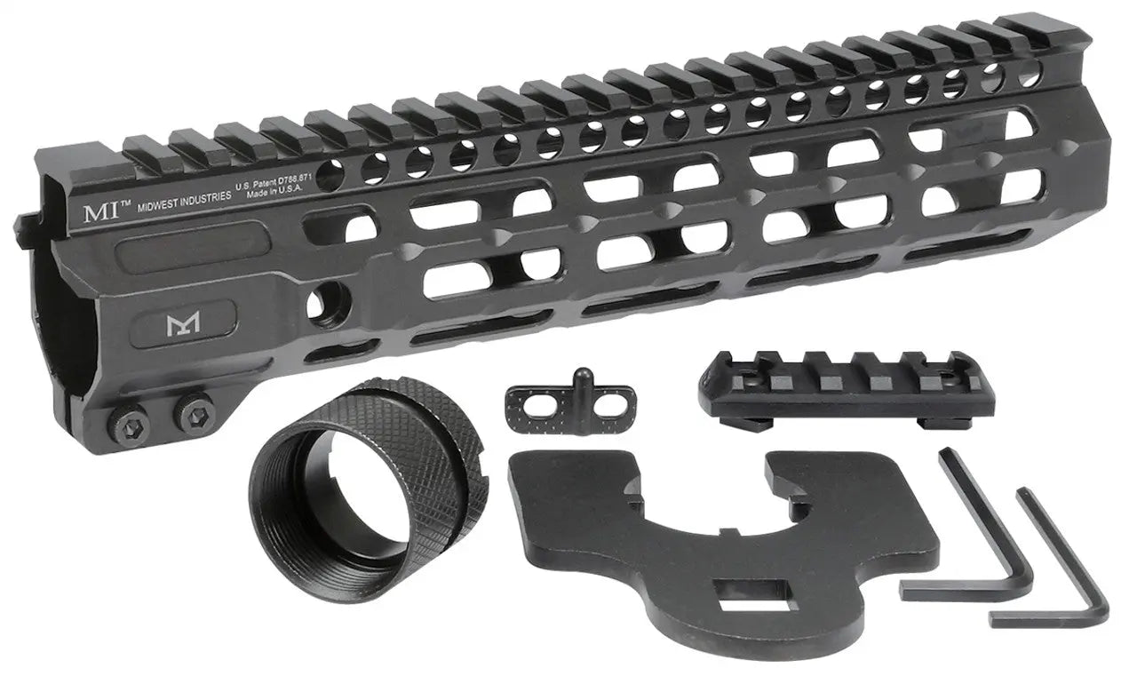 Combat Rail One Piece Free Float Handguard, M-LOK MIDWEST INDUSTRIES