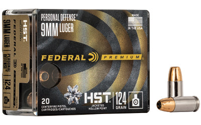 Federal Premium HST 124 Gr JHP FEDERAL